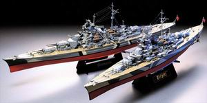 Линейный корабль "Бисмарк", пластиковые модели