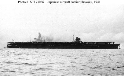 Тяжёлый авианосец "Шокаку" в 1941 году, Япония.