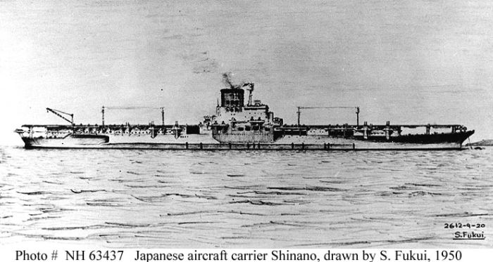 Japanese aircraft carrier "Shinano"