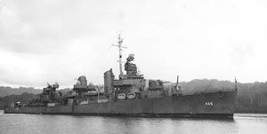 Эсминец DD-445 «Флетчер» на Соломоновых островах 26 марта 1943 г.