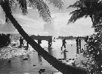 Высадка морской пехоты США на Гуадалканал 7 августа 1942 г.