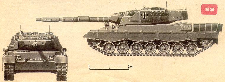 Западногерманский основной танк "Леопард" 1А1