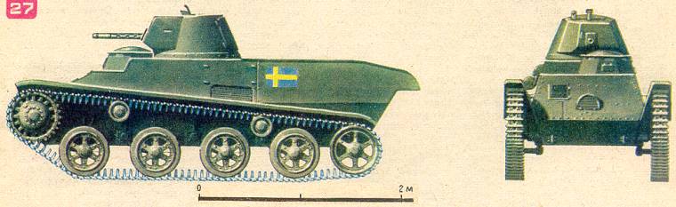 Шведский легкий танк La-100