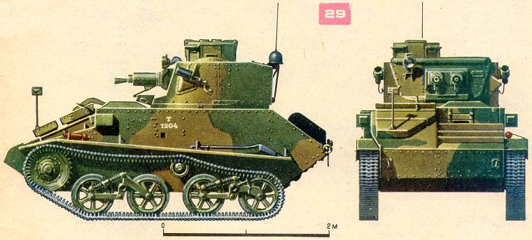 Английский легкий танк MkVIA.