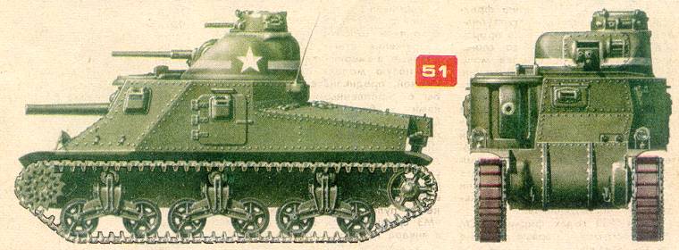 Американский средний танк М3А2.