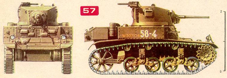 Американский легкий танк М3А1 "Стюарт III"